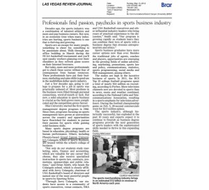 Sports Business article